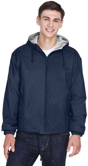 UltraClub Adult Fleece-Lined HoodedJacket